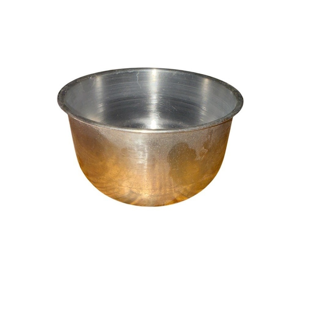 Sunbeam Vintage Mixing Bowl 7.5 in Diameter Deep Prep Salad Bowl Silver‎